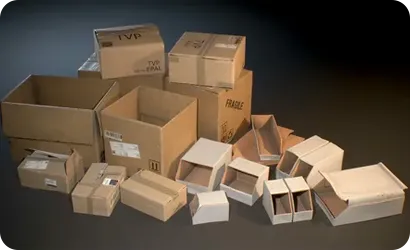 Custom logos can be printed on packaging boxes, and products and packaging boxes can be labeled.